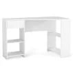 L-Shaped Computer Desk with Storage and Open Shelves for Living Room Bedroom