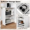 L-Shaped Computer Desk with Storage and Open Shelves for Living Room Bedroom