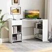 L-Shaped Computer Desk with Storage and Open Shelves for Living Room Bedroom