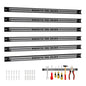 GiantexUK Set of 3/6 Magnetic Tool Holders, Heavy Duty Metal Wall Holder Strip