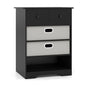 4-Drawer Dresser Cabinet with Open Shelf Freestanding Bedside Chest