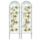 2/4 Pack Garden Trellis, 180/220 x 50cm Galvanized Steel Trellis for Climbing Plants