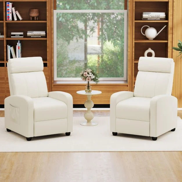 Recliner Armchair with Reclining Function and Adjustable Leg Rest