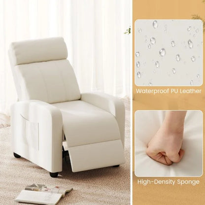 Recliner Armchair with Reclining Function and Adjustable Leg Rest
