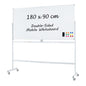 Rolling Whiteboard on Wheels with Stand and Aluminum Alloy Frame