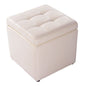 High Quality PU Leather Cube Ottoman Storage Seat