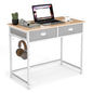 Space Saving Computer Desk with 2 Fabric Drawers