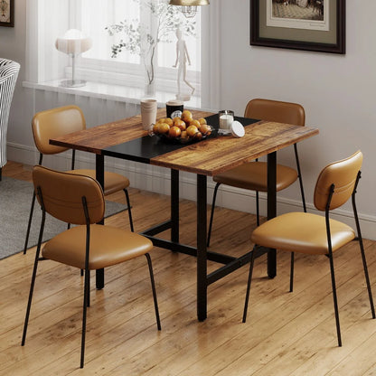 Square Conference Table Meeting Room Table with Thickened Tabletop