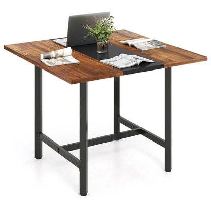 Square Conference Table Meeting Room Table with Thickened Tabletop