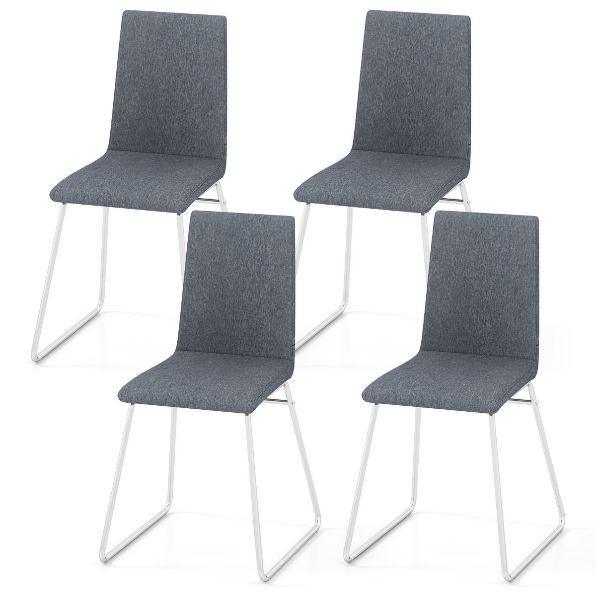 Upholstered Dining Chairs Set of 2 Kitchen Dinner Chairs