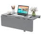 Wall-mounted Drop-leaf Table, Folding Floating Laptop Desk, 80x60CM, Capacity 20KG