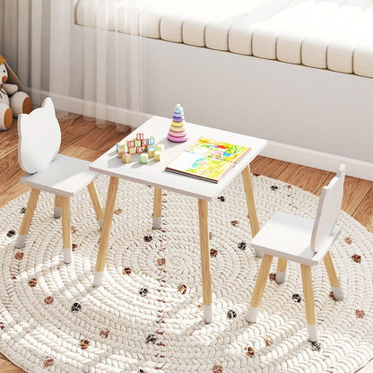 Wooden Toddler Desk and Chair Set for Classroom